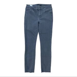 Joe's Jeans Black Mid Rise Raw Hem Skinny Jeans Women’s Size 27 Style BPSN4M5924